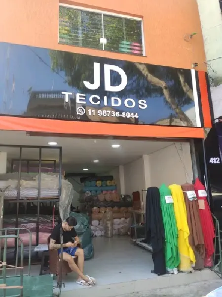 Imagem de Jd Tecidos. — Fabricação no Brás, São Paulo