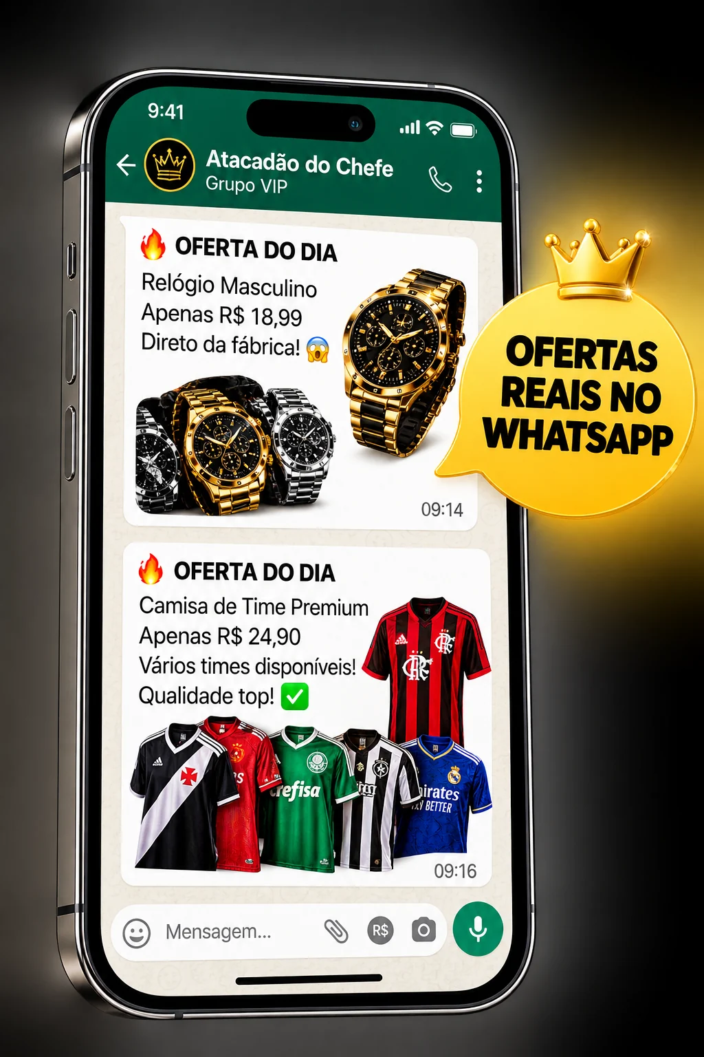 Grupo VIP Atacadão do Chefe no WhatsApp