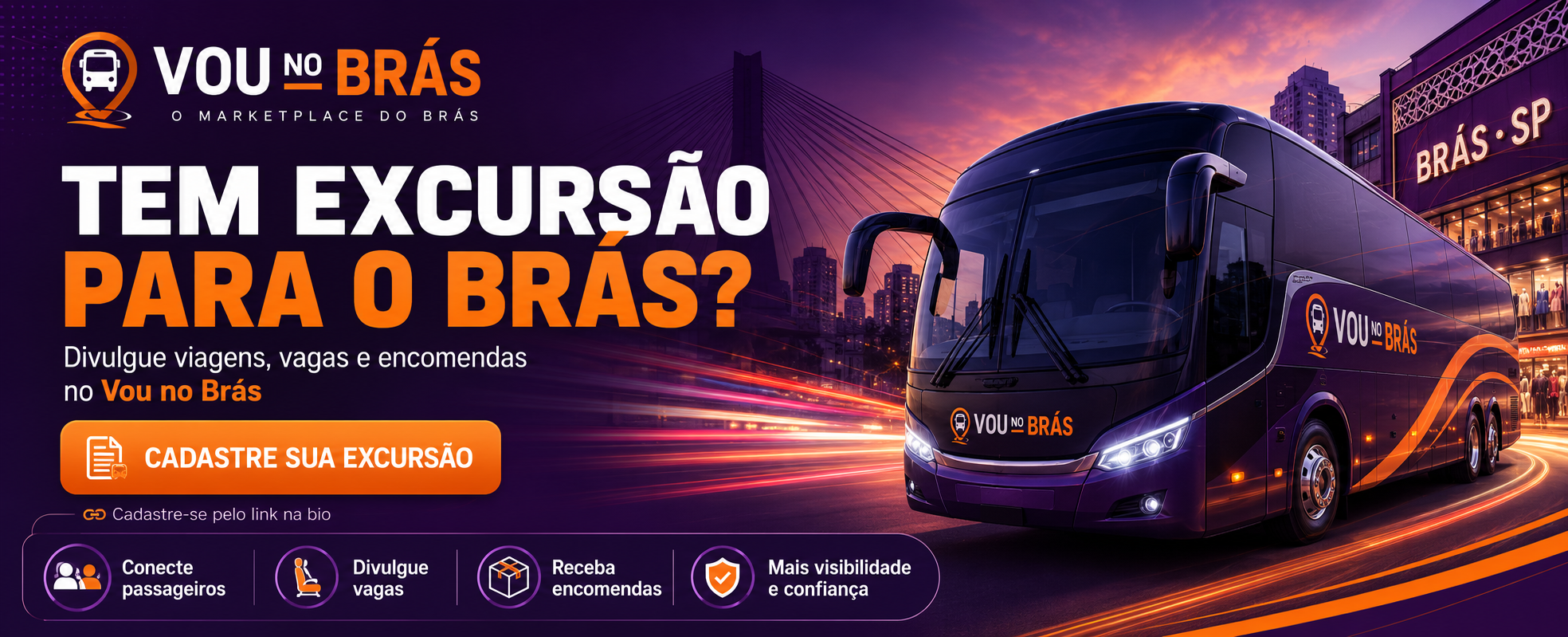 Transforme cada viagem ao Brás em mais passageiros e mais receita