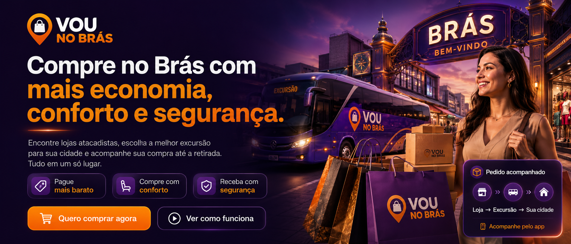 Excursões para o Brás
