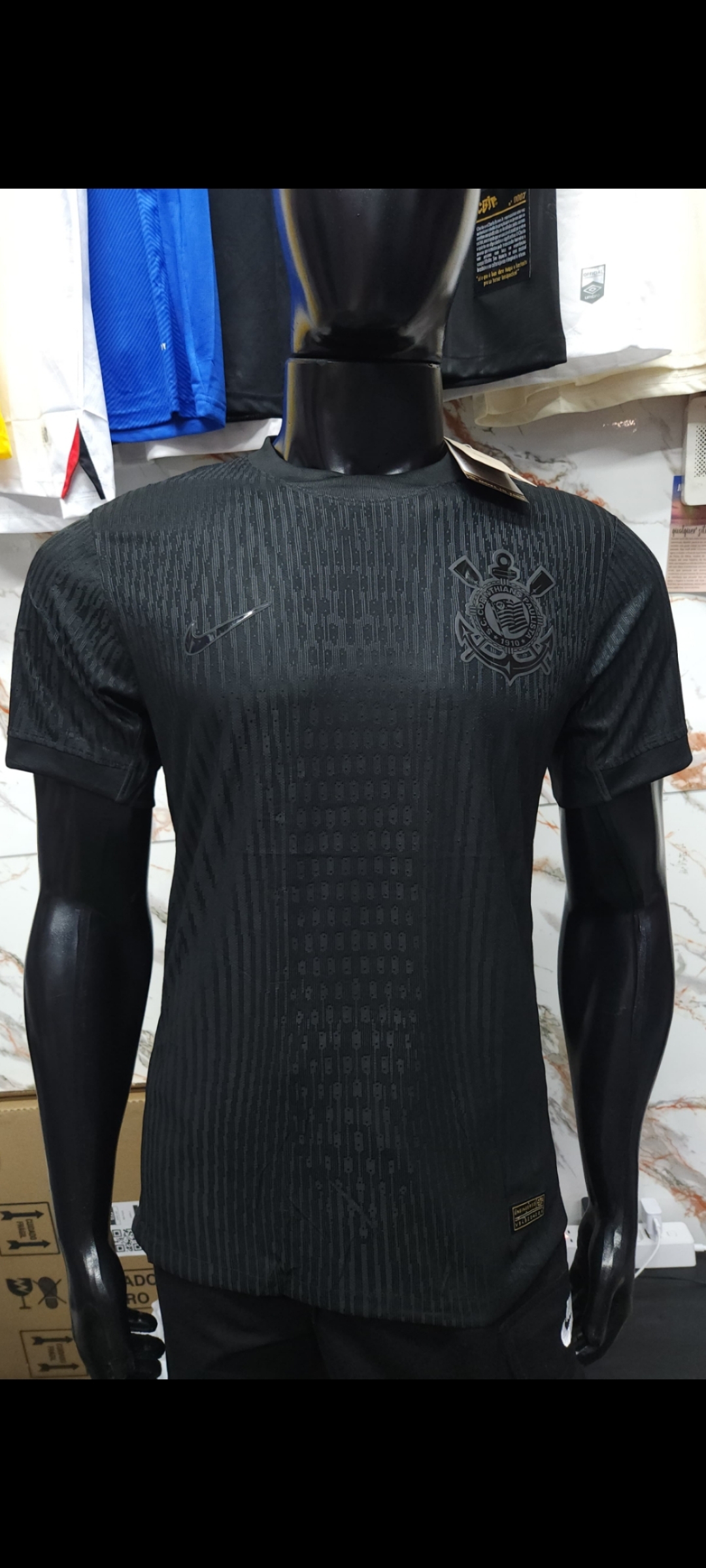 Camisa Tailandesa Corinthians Preta - Réplica Tonal – Atacado no Brás
