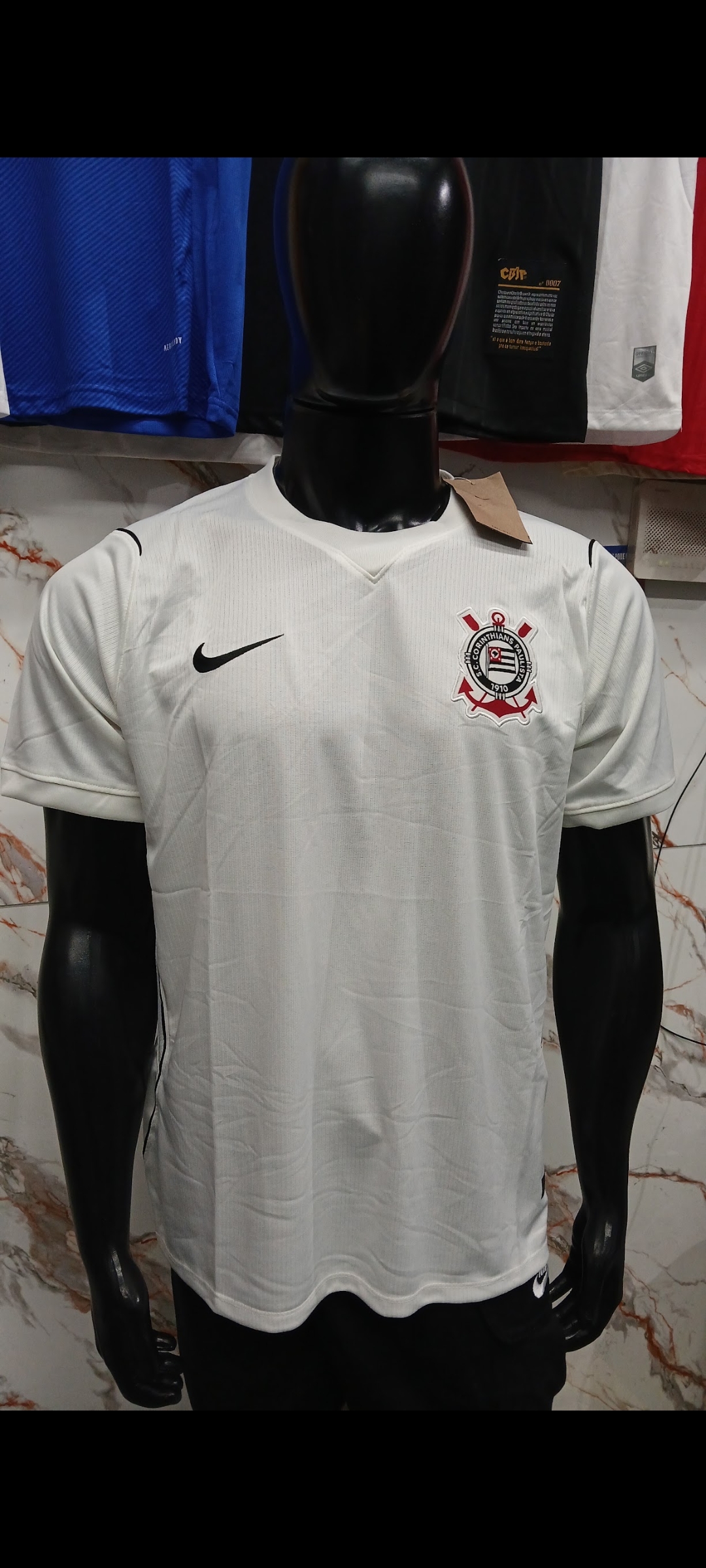 Camisa Tailandesa Corinthians Branca - Réplica – Atacado no Brás