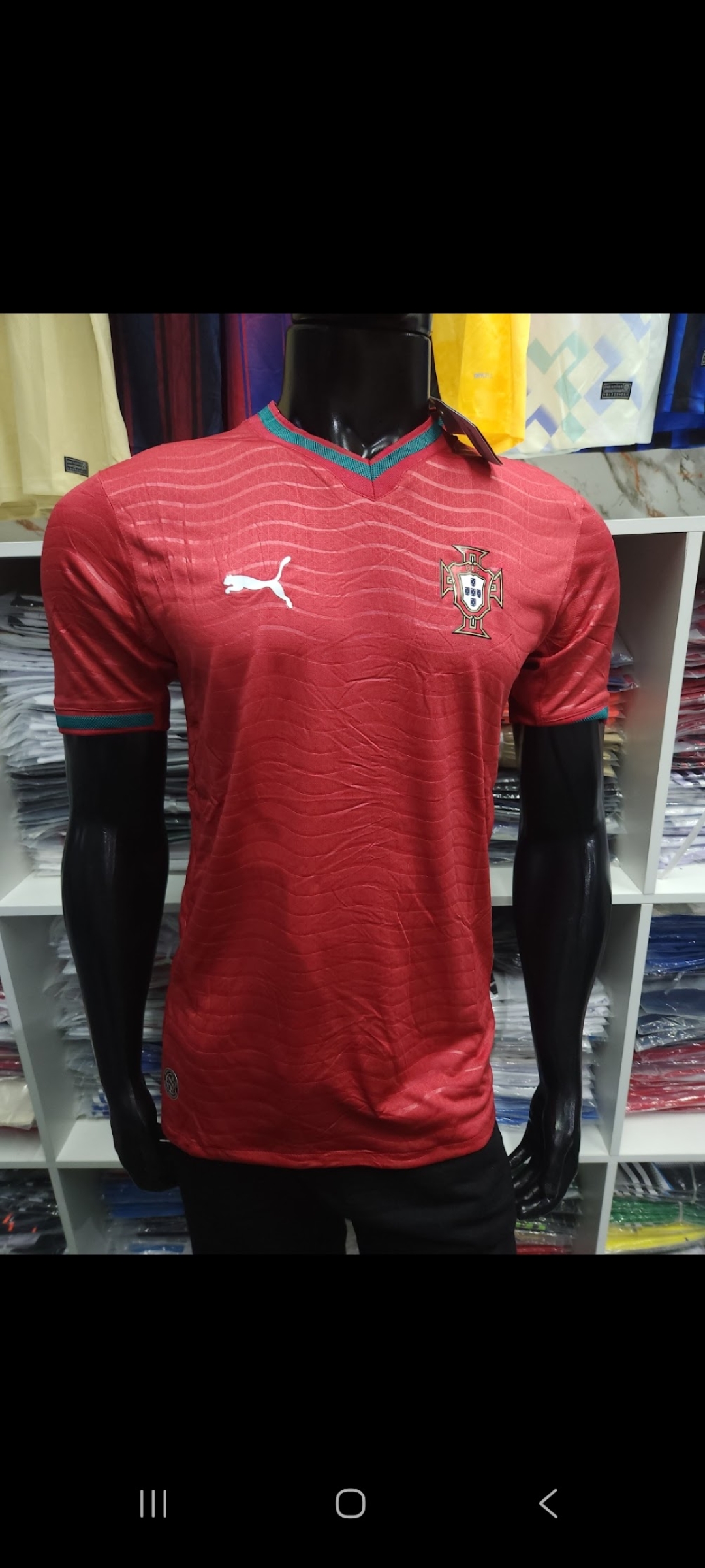 Camisa Tailandesa Portugal Vermelha - Réplica – Atacado no Brás