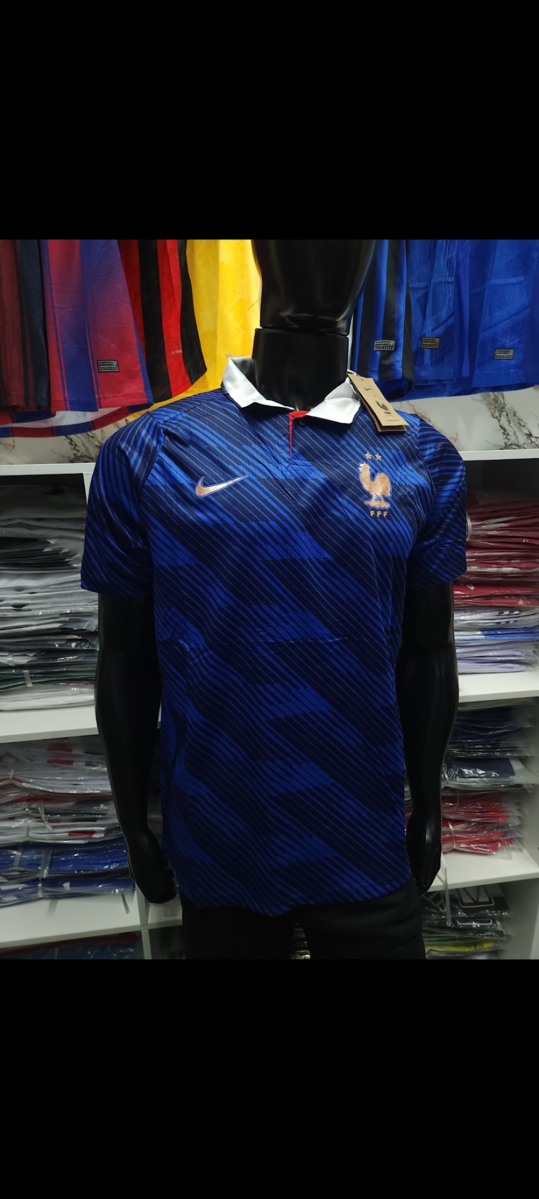 Camisa Tailandesa França Azul - Réplica – Atacado no Brás