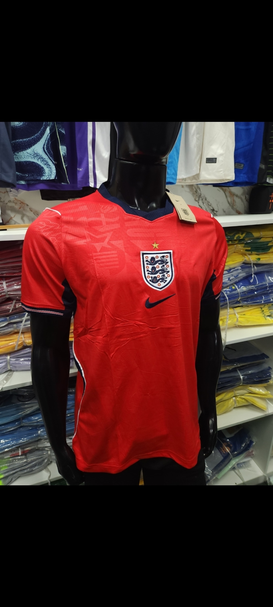 Camisa Tailandesa Inglaterra Vermelha - Réplica – Atacado no Brás