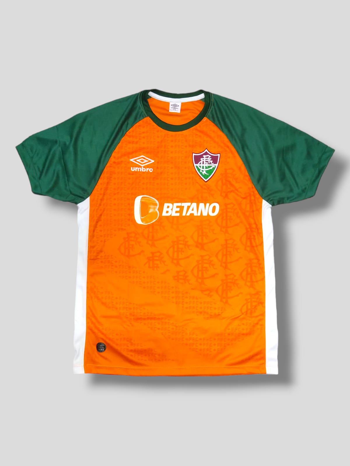 Camisa Umbro Fluminense laranja e verde – Atacado no Brás