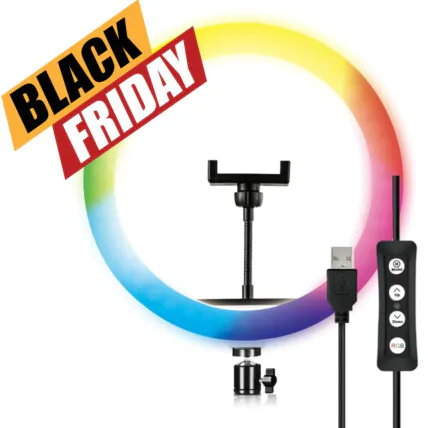 Foto 8 de Iluminador Ring Light LED 16 cm 6 W XZ - Bj-16d – Atacado no Brás