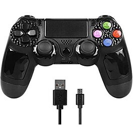 Controle DualShock com fio PS4 Feir FR-225B – Atacado no Brás