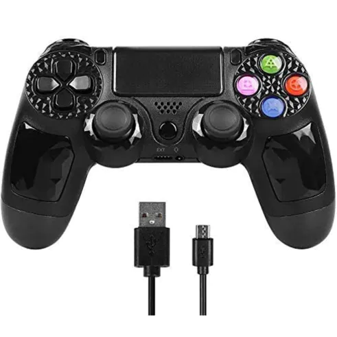 Foto 2 de Controle DualShock com fio PS4 Feir FR-225B – Atacado no Brás