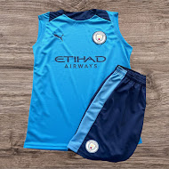Conjunto Regata e Shorts Manchester City – Atacado no Brás