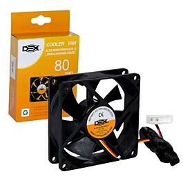 Cooler Fan Alta Performance 80mm 12V 1500 RPM Dex DX-8C – Atacado no Brás
