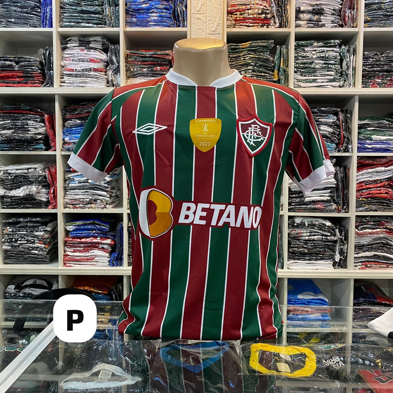 Camisa do Fluminense 2023 Home listrada (P) - Umbro – Atacado no Brás