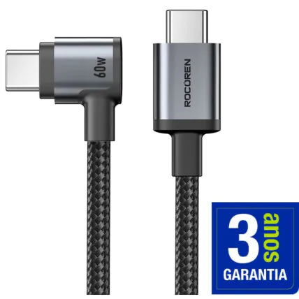 Foto 7 de Cabo USB Type-C 90 emborrachado Sumexr SS-B9-C – Atacado no Brás