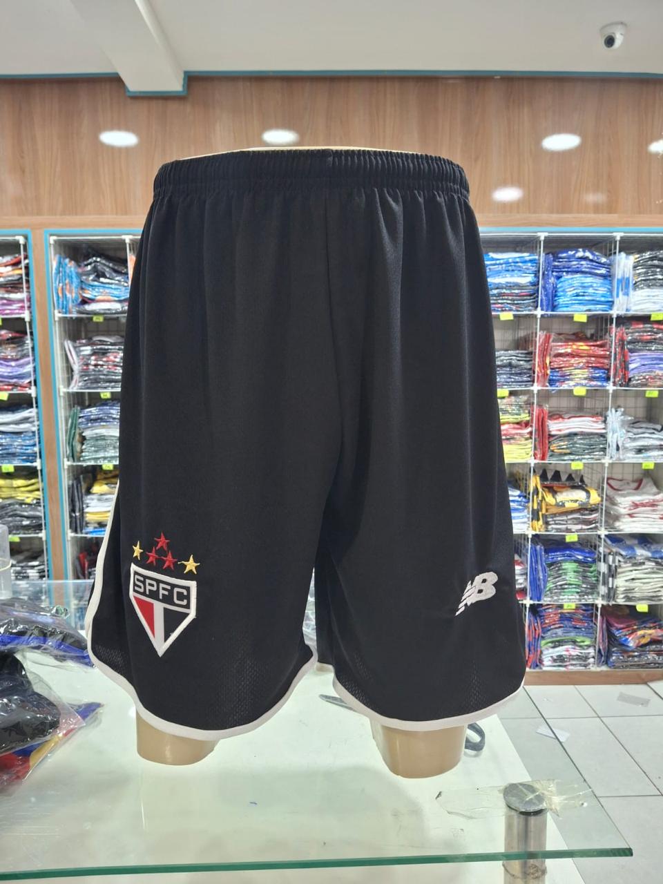 Bermuda São Paulo FC com logo New Balance – Atacado no Brás
