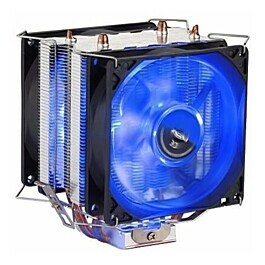 Cooler Fan Duplo Azul 100mm para Processador Intel e AMD Dex DX-9100D – Atacado no Brás