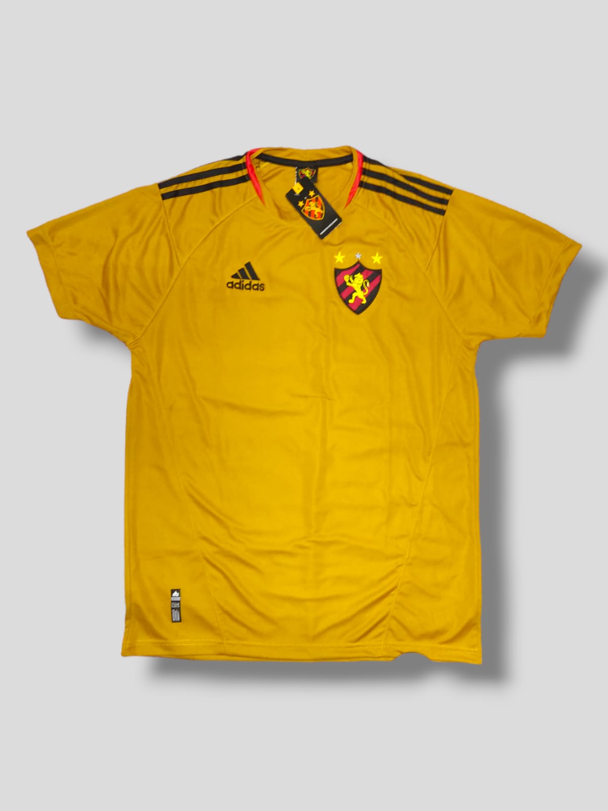 Camiseta Adidas com escudo do Sport Recife amarela – Atacado no Brás