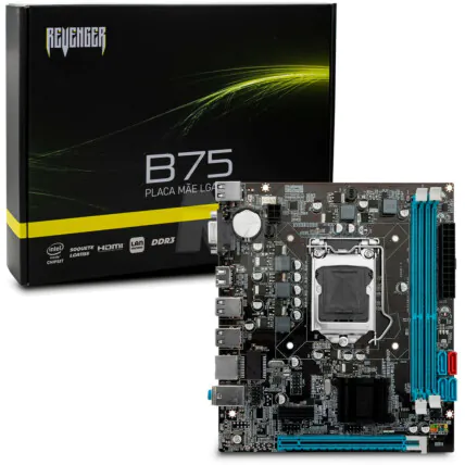 Placa-mãe Intel LGA1155 2x DDR3 6 USB VGA/HDMI – Atacado no Brás