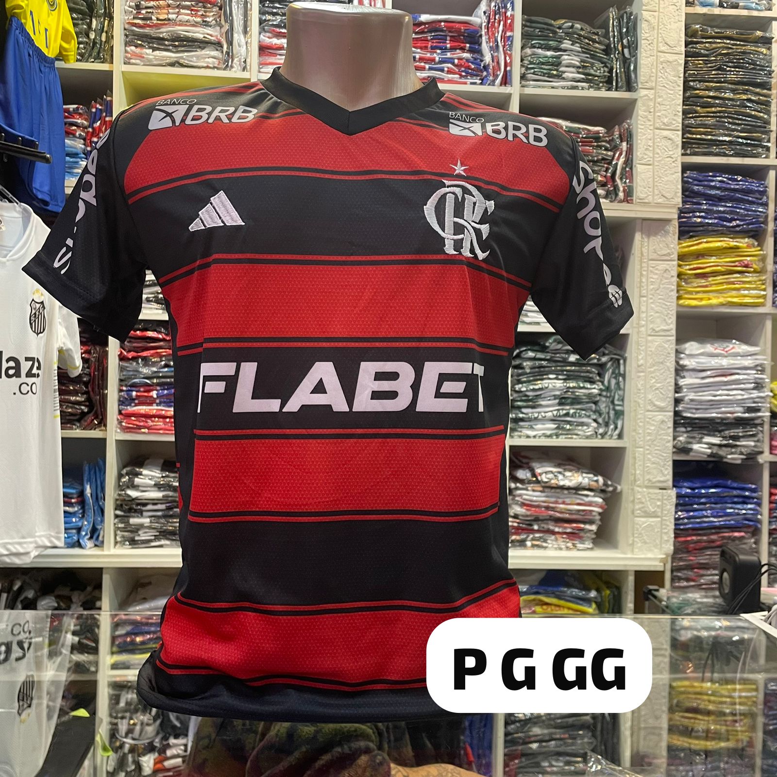 Camisa 2ª linha do Flamengo (réplica) com FLABET – Atacado no Brás