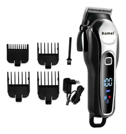Foto 2 de Máquina de cortar cabelo Kemei KM-1995 – Atacado no Brás