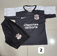Conjunto infantil Corinthians Nike – Atacado no Brás