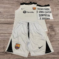 Conjunto regata e shorts Barcelona com Nike – Atacado no Brás